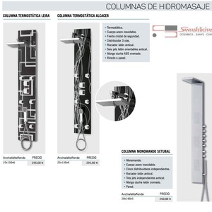 HYDROMASSAGE COLUMNS